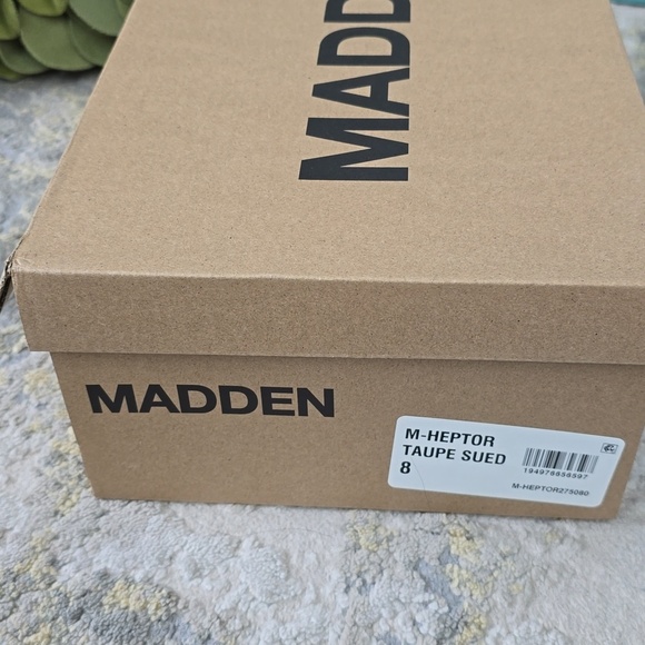 Madden Men\'s Heptor Taupe Faux Suede Dress Shoes Size 8 main image 12